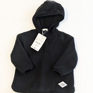 Zara Black Hooded Pullover for Kids